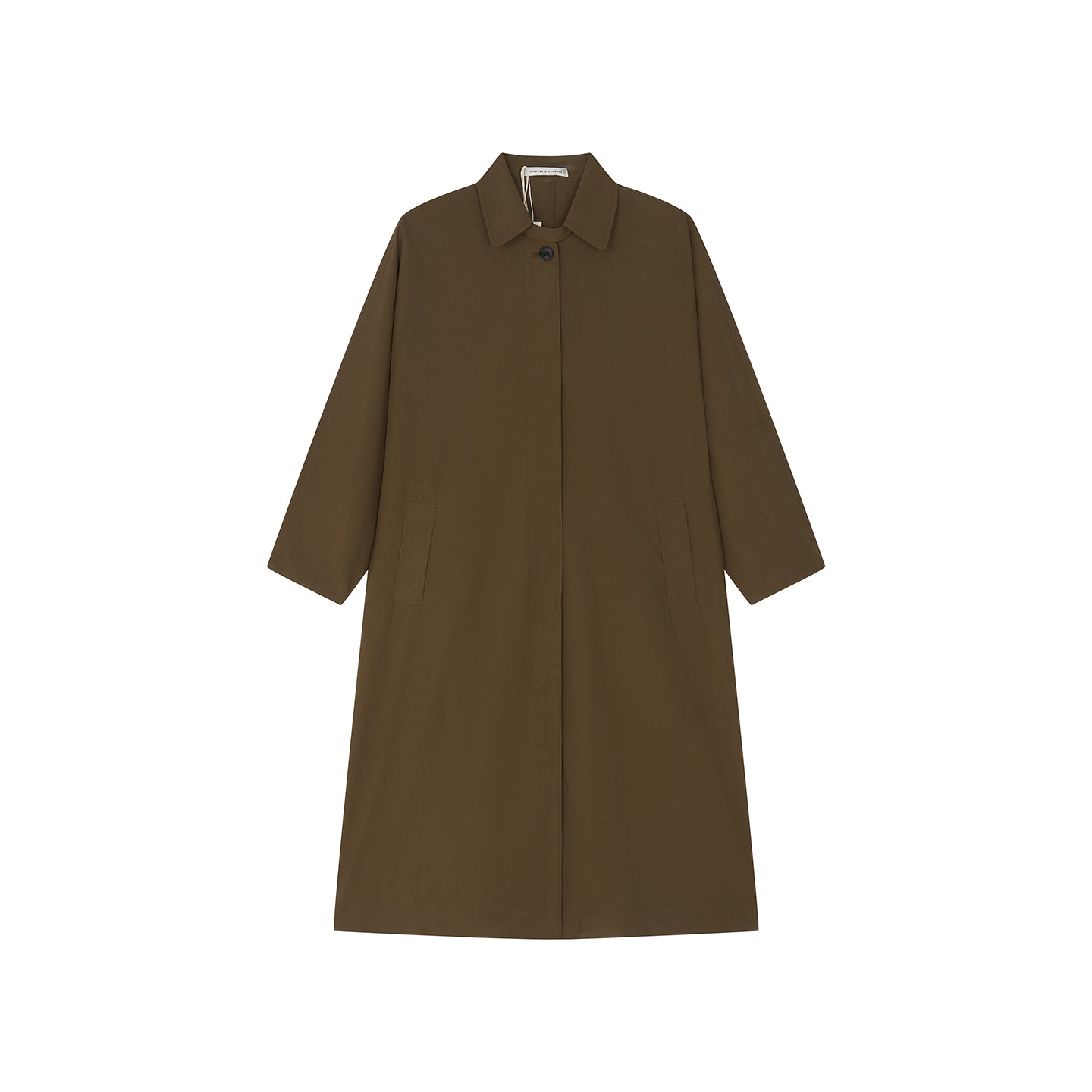 LONG SHIRT-STYLE TRENCH COAT