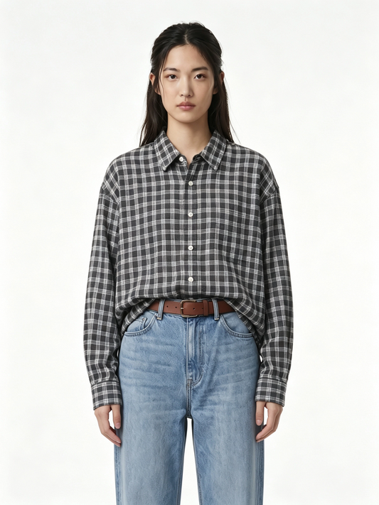 VINTAGE PLAID OVERSIZED SHIRT