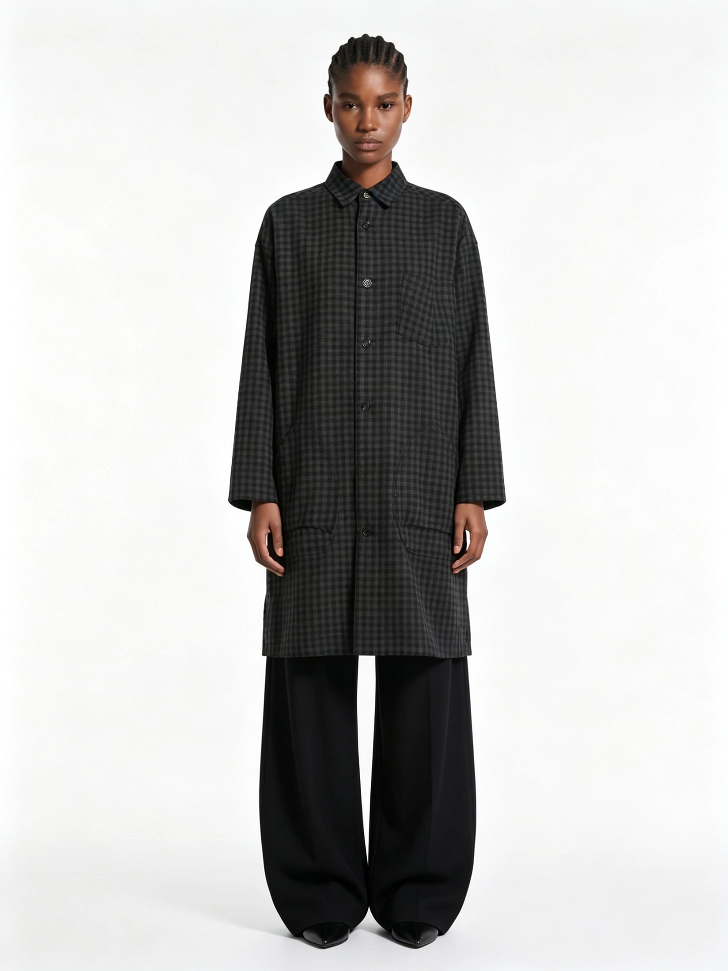 LONG SHIRT-STYLE TRENCH COAT