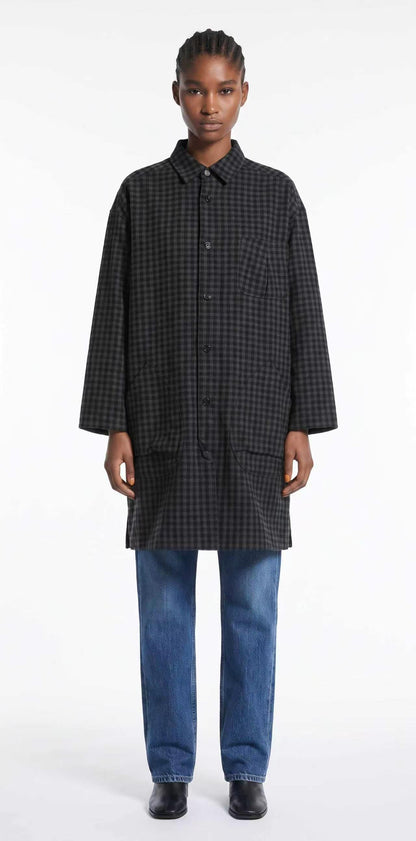 LONG SHIRT-STYLE TRENCH COAT