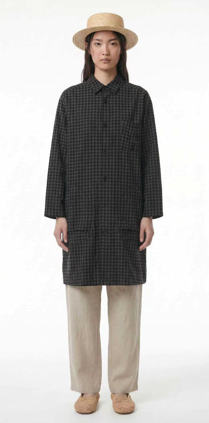 LONG SHIRT-STYLE TRENCH COAT