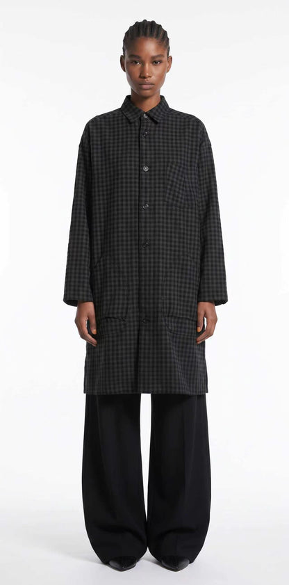LONG SHIRT-STYLE TRENCH COAT
