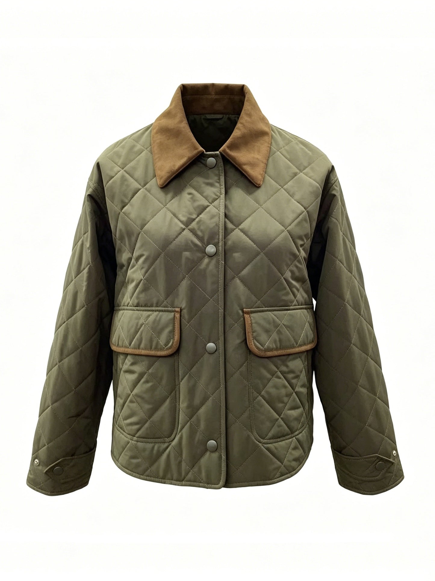 DIAMOND QUILTED SHORT PADDED JACKET