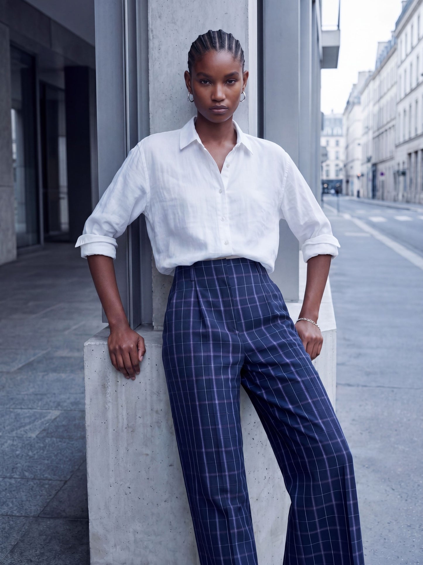 STRAIGHT LEG CASUAL PANTS