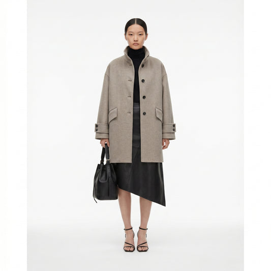 MIDI-LENGTH WOOL COAT
