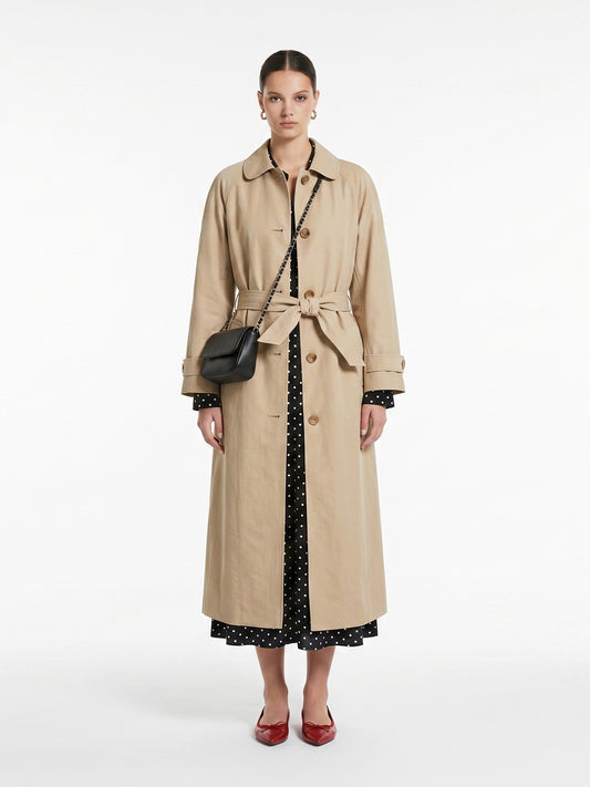 TRENCH-STYLE WOOL COAT