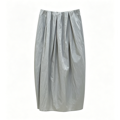 MIST GREY STRAIGHT SKIRT