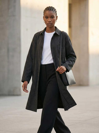 LONG SHIRT-STYLE TRENCH COAT