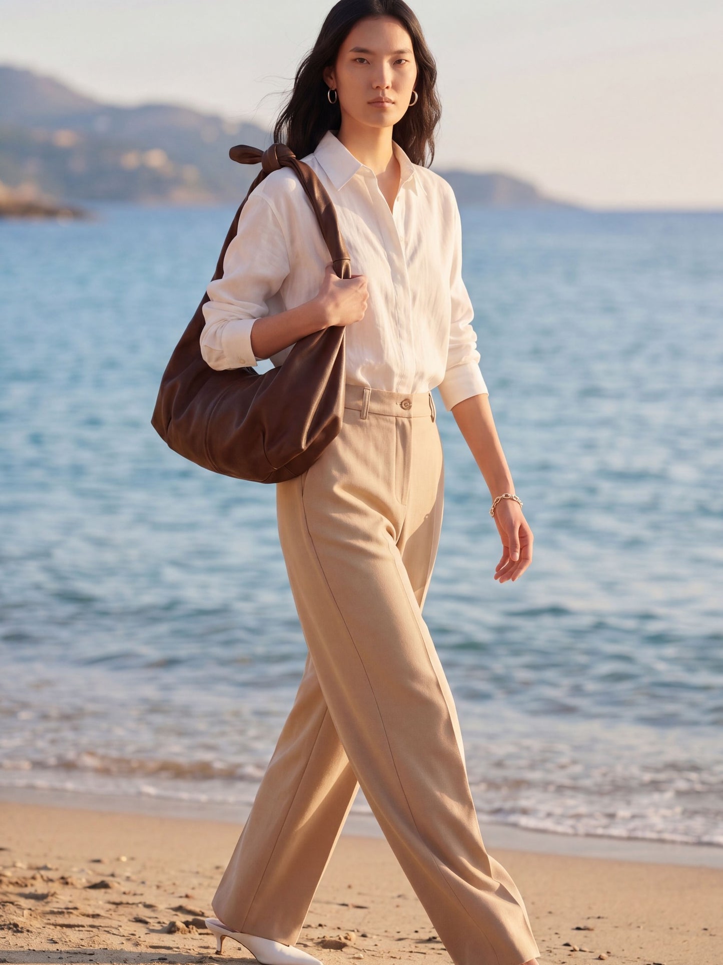 APRICOT CASUAL STRAIGHT PANTS