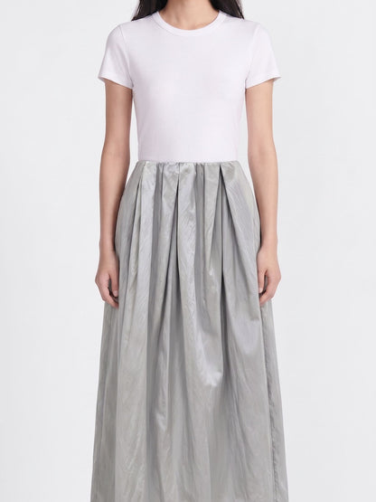 MIST GREY STRAIGHT SKIRT