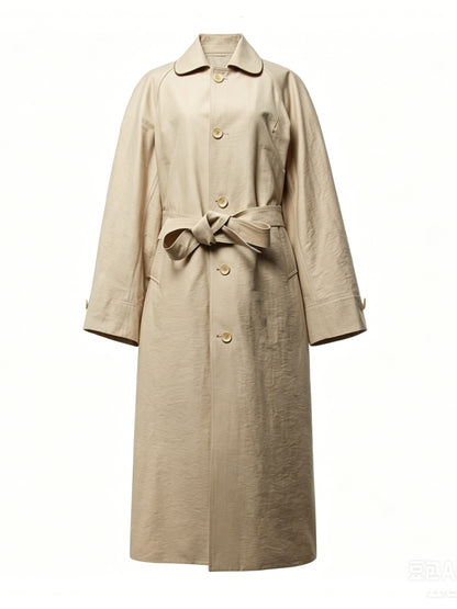 TRENCH-STYLE WOOL COAT