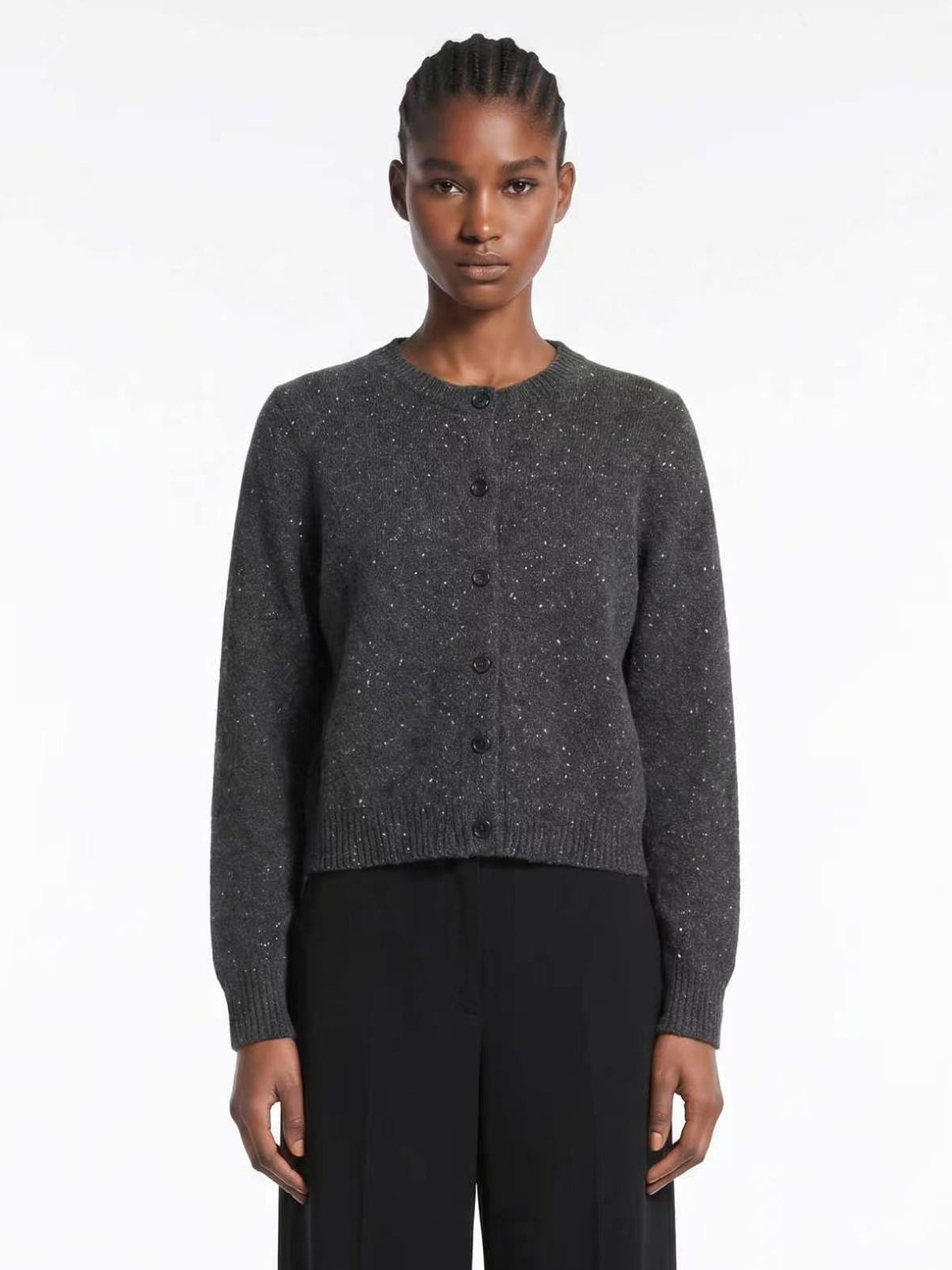 CREW NECK CARDIGAN