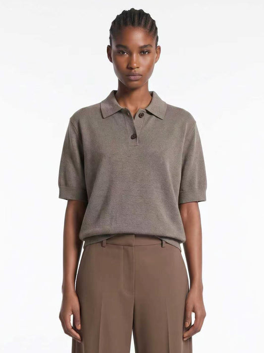 POLO KNIT TOP